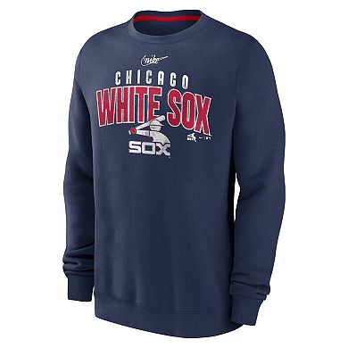 Men's Nike Navy Chicago White Sox Cooperstown Collection Team Shout Out Pullover Sweatshirt