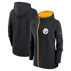 Pittsburgh Steelers Women's Plus Size Hypocycloid V-Neck Pullover Hoodie