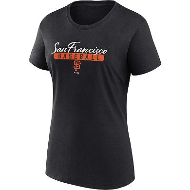 Women's Fanatics Branded Black/Orange San Francisco Giants Fan T-Shirt Combo Set