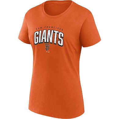 Women's Fanatics Branded Black/Orange San Francisco Giants Fan T-Shirt Combo Set