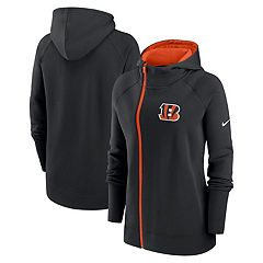 Women's Wear by Erin Andrews Black Cincinnati Bengals Plus Size Lace-Up Pullover Hoodie Size: 2XL