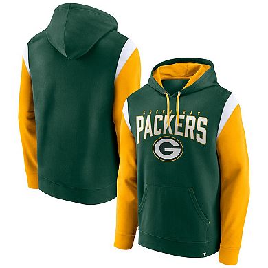 Men's Fanatics Branded Green Green Bay Packers Trench Battle Pullover Hoodie