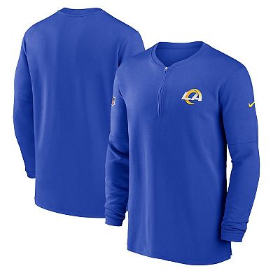 Men's Nike Royal Los Angeles Rams 2023 Sideline Performance Long Sleeve ...