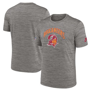 Men's Nike Heather Charcoal Tampa Bay Buccaneers Throwback Sideline Performance T-Shirt