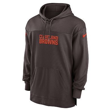 Men's Nike  Brown Cleveland Browns 2023 Sideline Performance Hooded Top