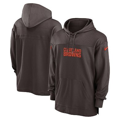 Men's Nike  Brown Cleveland Browns 2023 Sideline Performance Hooded Top