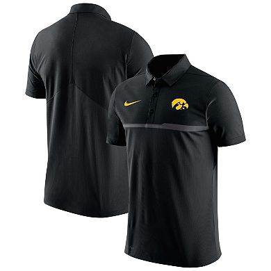 Men's Nike Black Iowa Hawkeyes 2023 Coaches Performance Polo