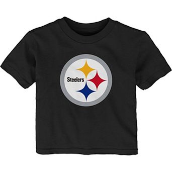 Infant Black Pittsburgh Steelers Primary Logo T-Shirt