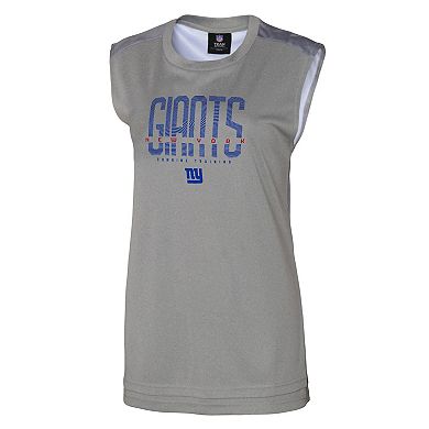 Women's Gray New York Giants No Sweat Tank Top