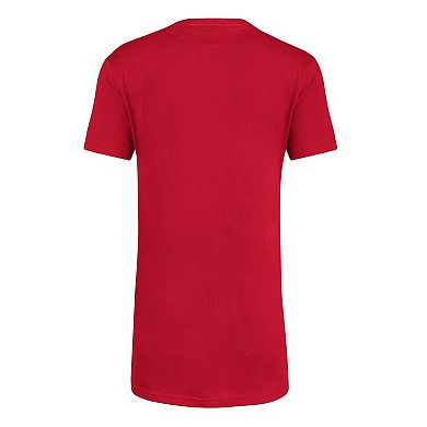 Youth adidas Scarlet Nebraska Huskers 2023 Sideline Locker Room Logo Fresh T-Shirt