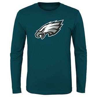 Preschool Midnight Green Philadelphia Eagles Primary Logo Long Sleeve T-Shirt