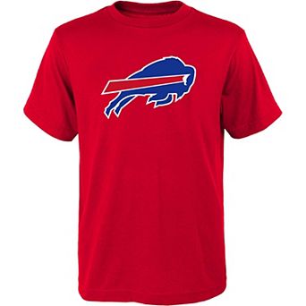 Youth Red Buffalo Bills Primary Logo T-Shirt