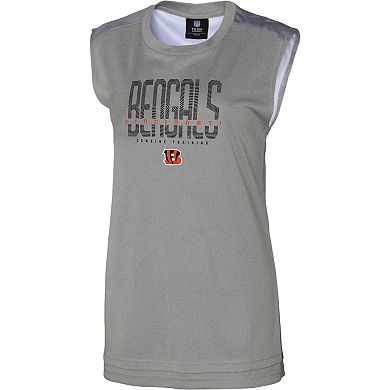 Women's Gray Cincinnati Bengals No Sweat Tank Top