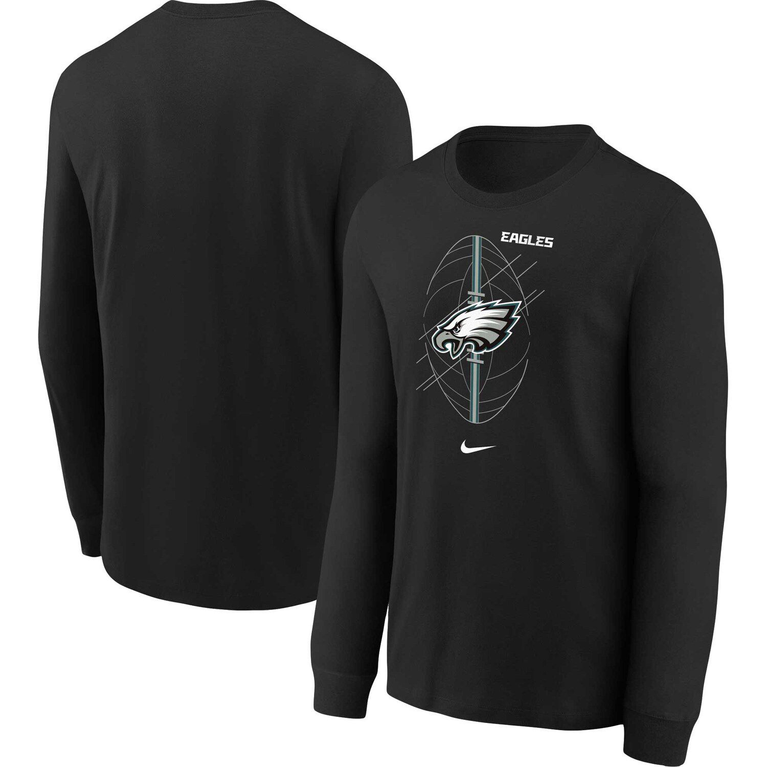 DeVonta Smith Philadelphia Eagles Youth Mainliner Player Name & Number Long  Sleeve T-Shirt - Midnight Green