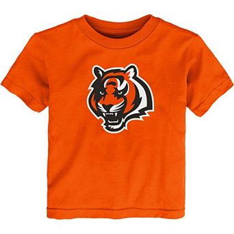 Toddler Orange Cincinnati Bengals Primary Logo T-Shirt