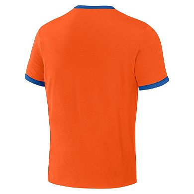 Men's Darius Rucker Collection by Fanatics Royal/Orange New York Mets Two-Way Ringer Reversible T-Shirt