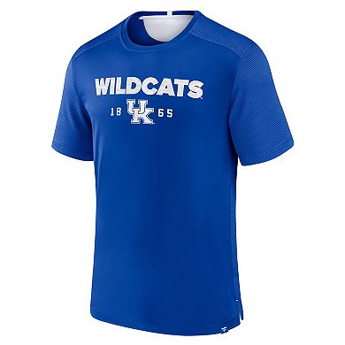 Men's Fanatics Branded Royal Kentucky Wildcats Defender Rush T-Shirt
