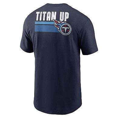 Men's Nike Navy Tennessee Titans Blitz Essential T-Shirt