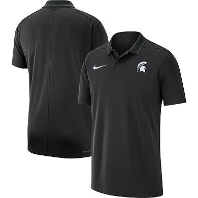 Men's Nike Black Michigan State Spartans 2023 Coaches Performance Polo