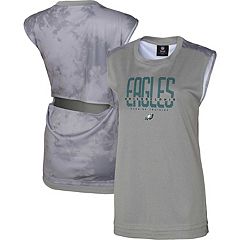 Los Angeles Dodgers The Wild Collective Women's Twisted Tie Front Tank Top  - Gray