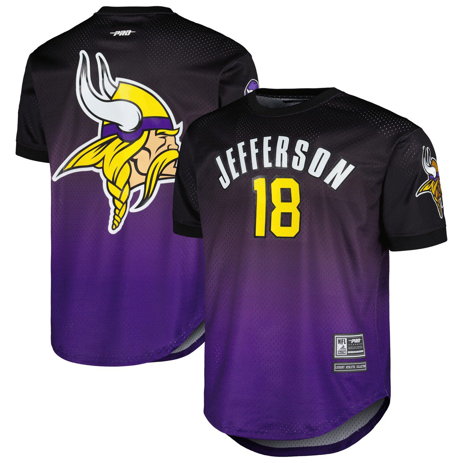 Fanatics Men's Big and Tall Justin Jefferson Purple Minnesota Vikings Player Name Number T-Shirt