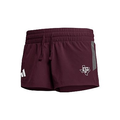 Women's adidas Maroon Texas A&M Aggies 2023 Sideline AEROREADY Shorts