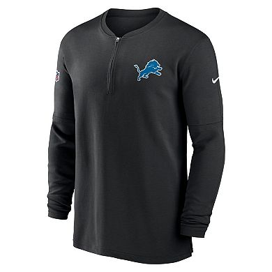 Men's Nike Black Detroit Lions 2023 Sideline Performance Long Sleeve ...