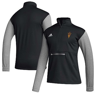 Men's adidas Black Arizona State Sun Devils Team Issue AEROREADY Quarter-Zip Jacket