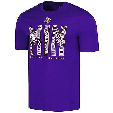 Men's Purple Minnesota Vikings Combine Authentic Record Setter T-Shirt