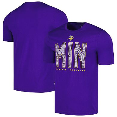 Men's Purple Minnesota Vikings Combine Authentic Record Setter T-Shirt