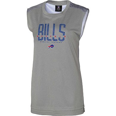 Women's Gray Buffalo Bills No Sweat Tank Top