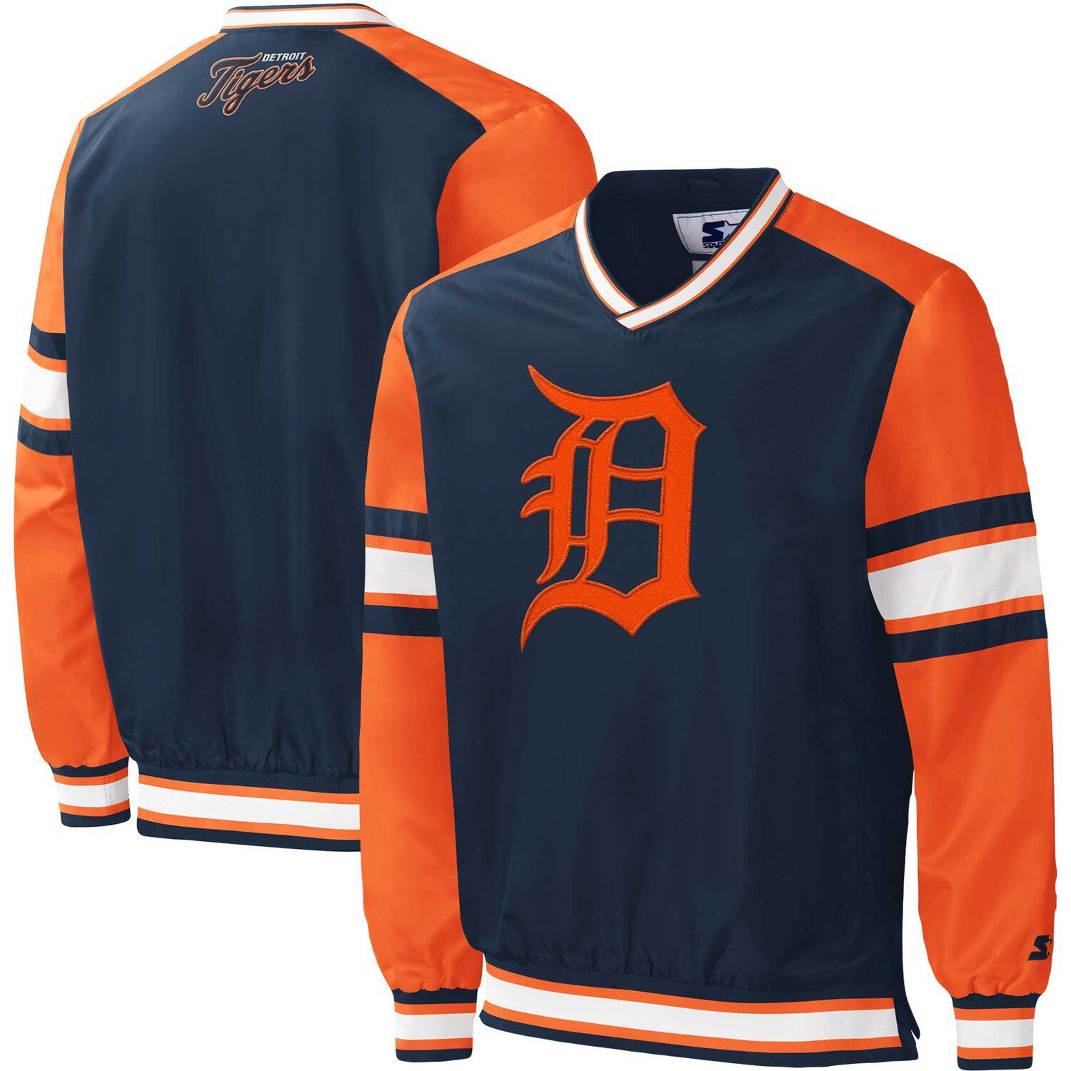 Men's Fanatics Branded Navy Detroit Tigers Walk Off Fleece Full-Zip Hoodie
