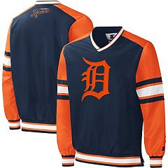 STARTER Men's Starter Navy Detroit Tigers The Captain III Full-Zip