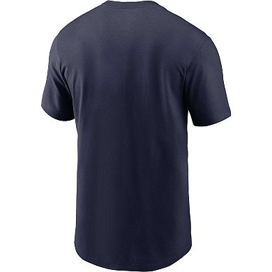 Men's Nike Navy Tennessee Titans Essential Blitz Lockup T-Shirt