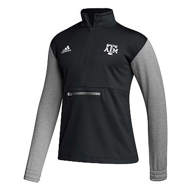 Men's adidas Black Texas A&M Aggies Team Issue AEROREADY Quarter-Zip Jacket