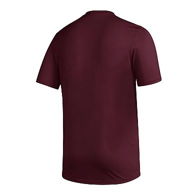 Men's adidas Maroon Texas A&M Aggies Sideline AEROREADY Pregame T-Shirt