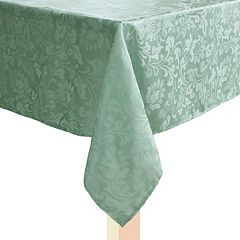 Elrene 17 in. W x 17 in. L Elegance Plaid Damask Holly Green