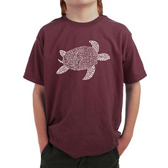 Turtle - Boy's Word Art T-shirt
