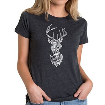 Types of Deer - Women's Premium Blend Word Art T-shirt