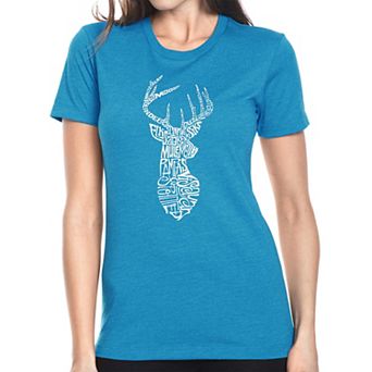 Types of Deer - Women's Premium Blend Word Art T-shirt