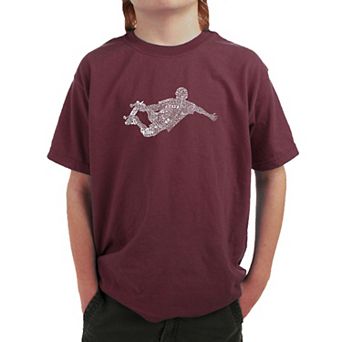 Popular Skating Moves & Tricks - Boy's Word Art T-Shirt
