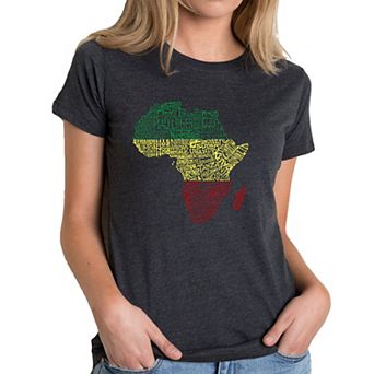 Countries in Africa - Women's Premium Blend Word Art T-shirt