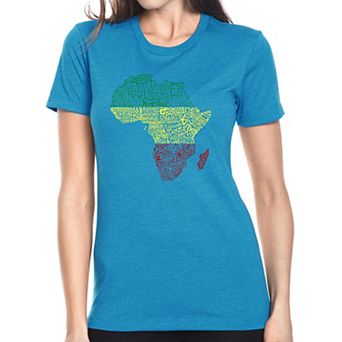 Countries in Africa - Women's Premium Blend Word Art T-shirt