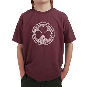 LYRICS TO WHEN IRISH EYES ARE SMILING - Boy's Word Art T-shirt