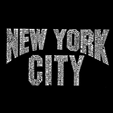 NYC Neighborhoods - Men's Word Art T-shirt