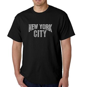 NYC Neighborhoods - Men's Word Art T-shirt