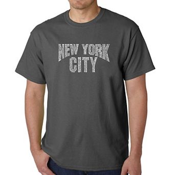 NYC Neighborhoods - Men's Word Art T-shirt