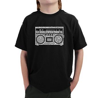 Greatest Rap Hits of The 1980's - Boy's Word Art T-shirt