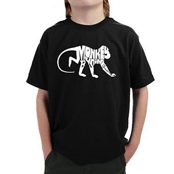 Monkey Business - Boy's Word Art T-shirt