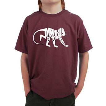 Monkey Business - Boy's Word Art T-shirt